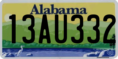 AL license plate 13AU332