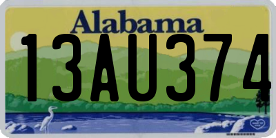 AL license plate 13AU374
