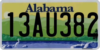 AL license plate 13AU382