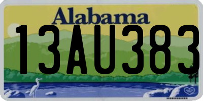 AL license plate 13AU383