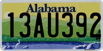 AL license plate 13AU392