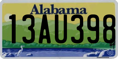 AL license plate 13AU398