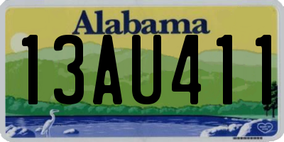 AL license plate 13AU411