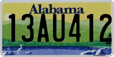 AL license plate 13AU412