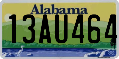 AL license plate 13AU464