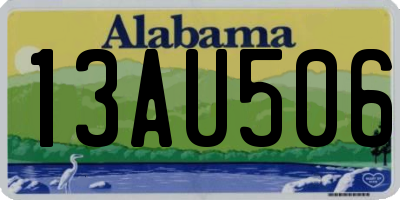 AL license plate 13AU506