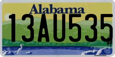 AL license plate 13AU535