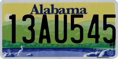 AL license plate 13AU545