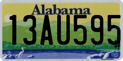 AL license plate 13AU595
