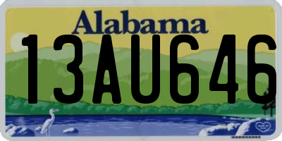 AL license plate 13AU646