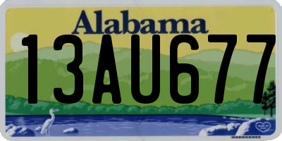 AL license plate 13AU677