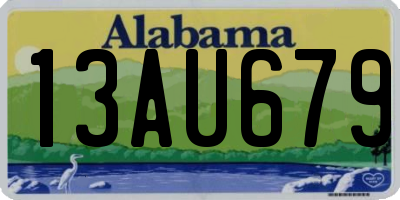AL license plate 13AU679
