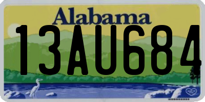 AL license plate 13AU684
