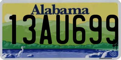 AL license plate 13AU699