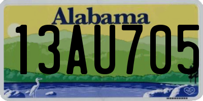 AL license plate 13AU705