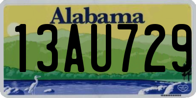 AL license plate 13AU729