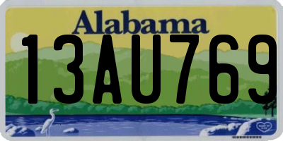 AL license plate 13AU769
