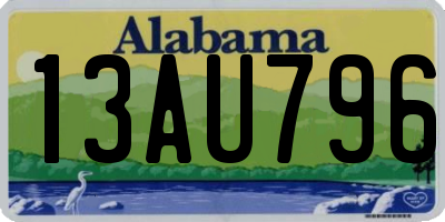 AL license plate 13AU796