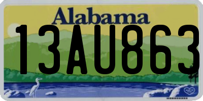 AL license plate 13AU863