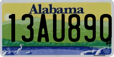 AL license plate 13AU890