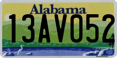 AL license plate 13AV052