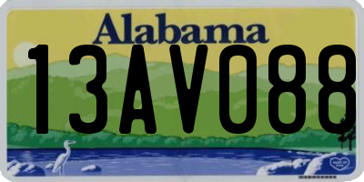 AL license plate 13AV088