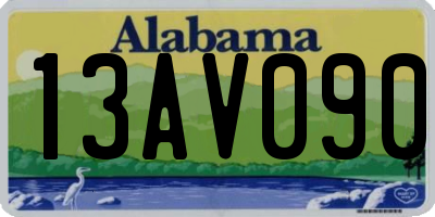 AL license plate 13AV090