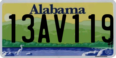 AL license plate 13AV119