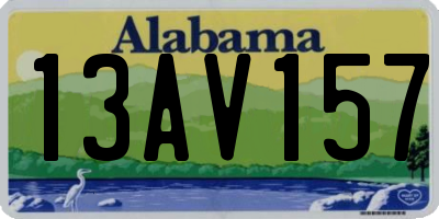 AL license plate 13AV157