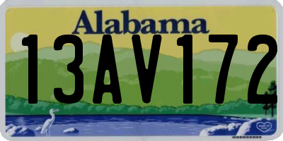 AL license plate 13AV172