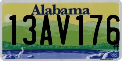 AL license plate 13AV176