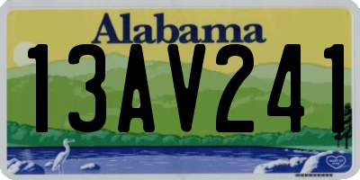 AL license plate 13AV241