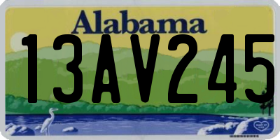 AL license plate 13AV245