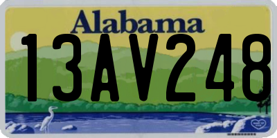 AL license plate 13AV248