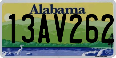 AL license plate 13AV262
