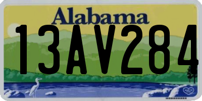 AL license plate 13AV284