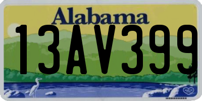 AL license plate 13AV399