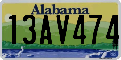 AL license plate 13AV474