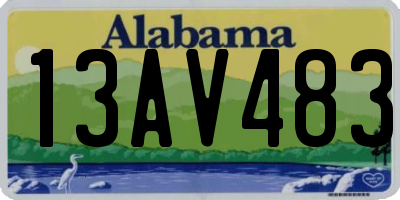 AL license plate 13AV483