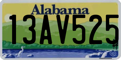 AL license plate 13AV525