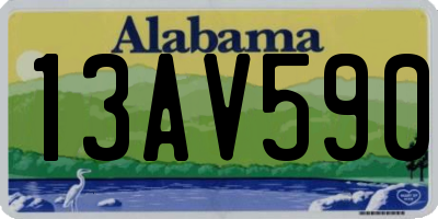 AL license plate 13AV590