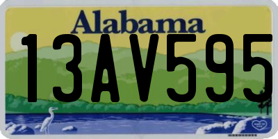 AL license plate 13AV595