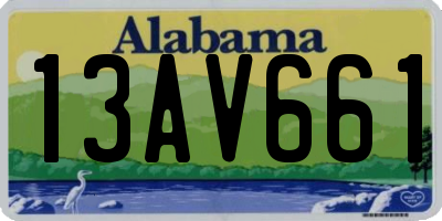AL license plate 13AV661