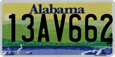 AL license plate 13AV662