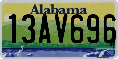 AL license plate 13AV696