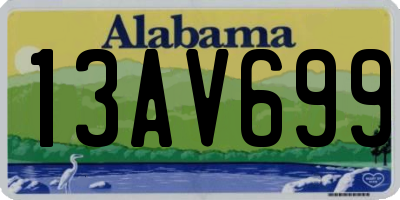 AL license plate 13AV699