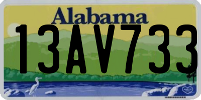 AL license plate 13AV733