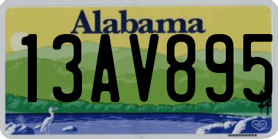 AL license plate 13AV895