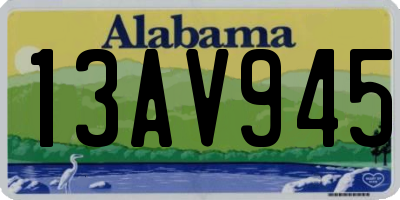 AL license plate 13AV945