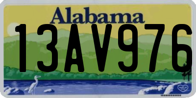 AL license plate 13AV976